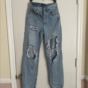 Aeropostale Light Blue Distressed Boyfriend Jeans
